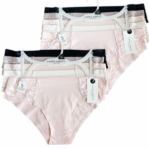 Laura Ashley 5-PK No-Show Seamless Panties